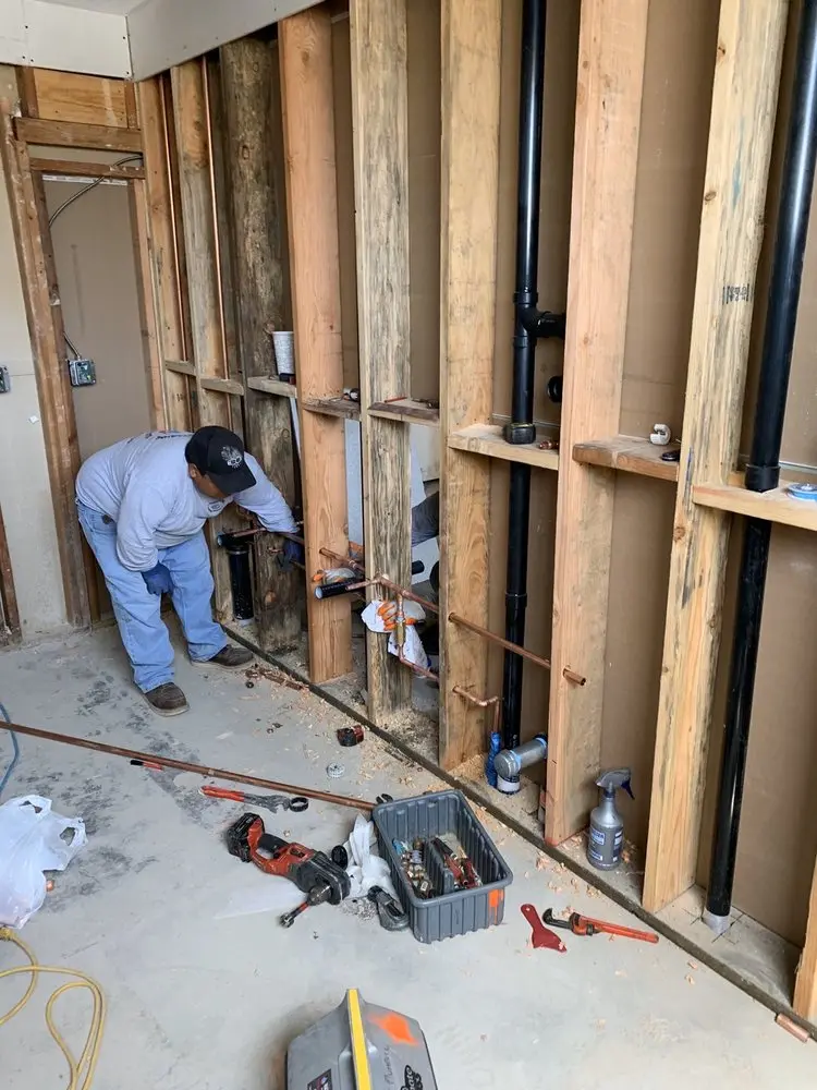 Commercial rough-in plumbing for Gas Line Repair in Geeseytown
